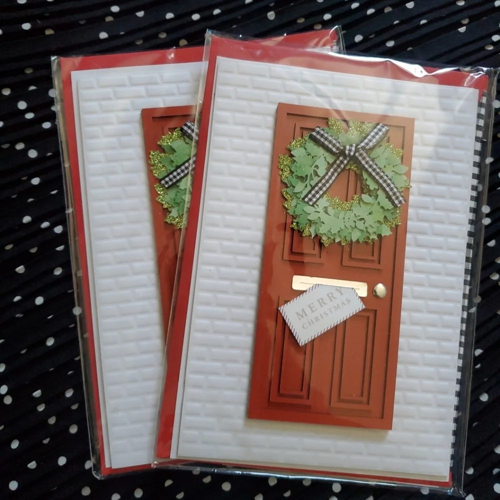 Hallmark Red and Green Holiday Card Set 2ct